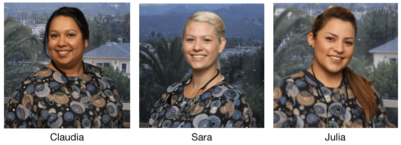 Claudia, Sara and Julia